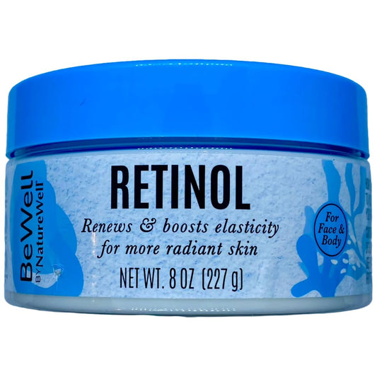 Retinol Renewing Cream for Face & Body 8oz - Advanced Anti-Aging Formula to Hydrate, Firm & Restore Skin Elasticity. Beauty & Personal Care NATURE WELL