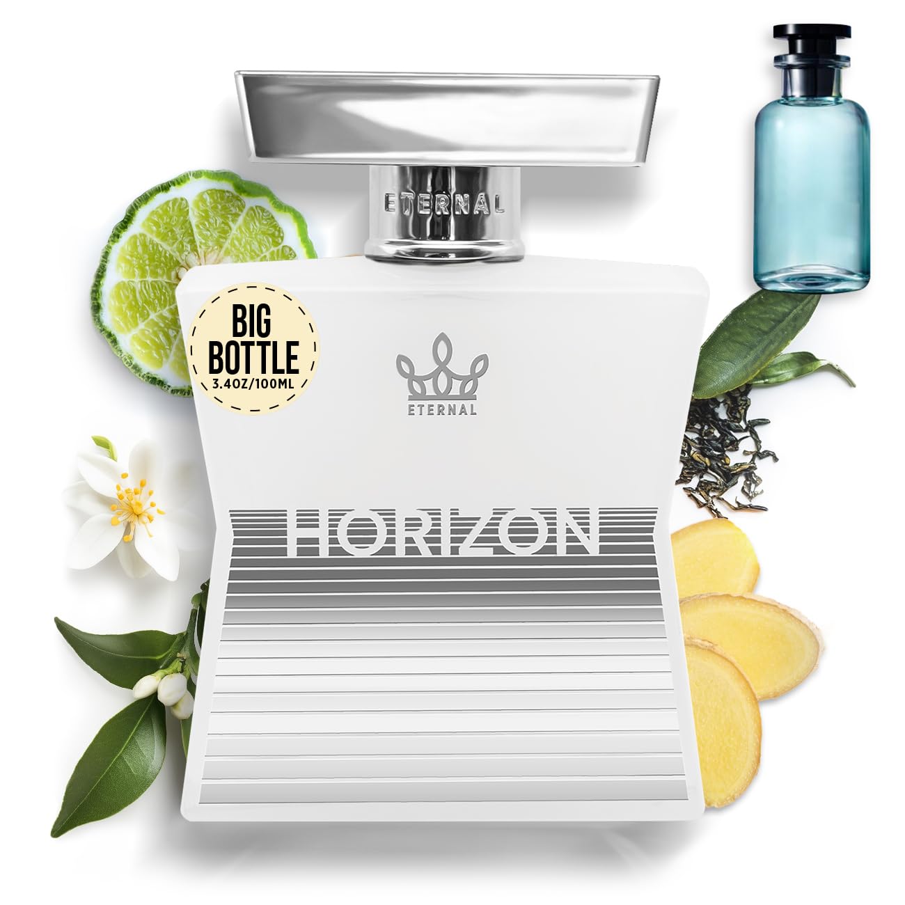 Eternal Fragrance - Eternal Horizon - 3.4 oz (100ml) - EDP - Clean Ingredients - Unisex Perfume for Men & Women - 2000 sprays per bottle Beauty & Personal Care Eternal Fragrance