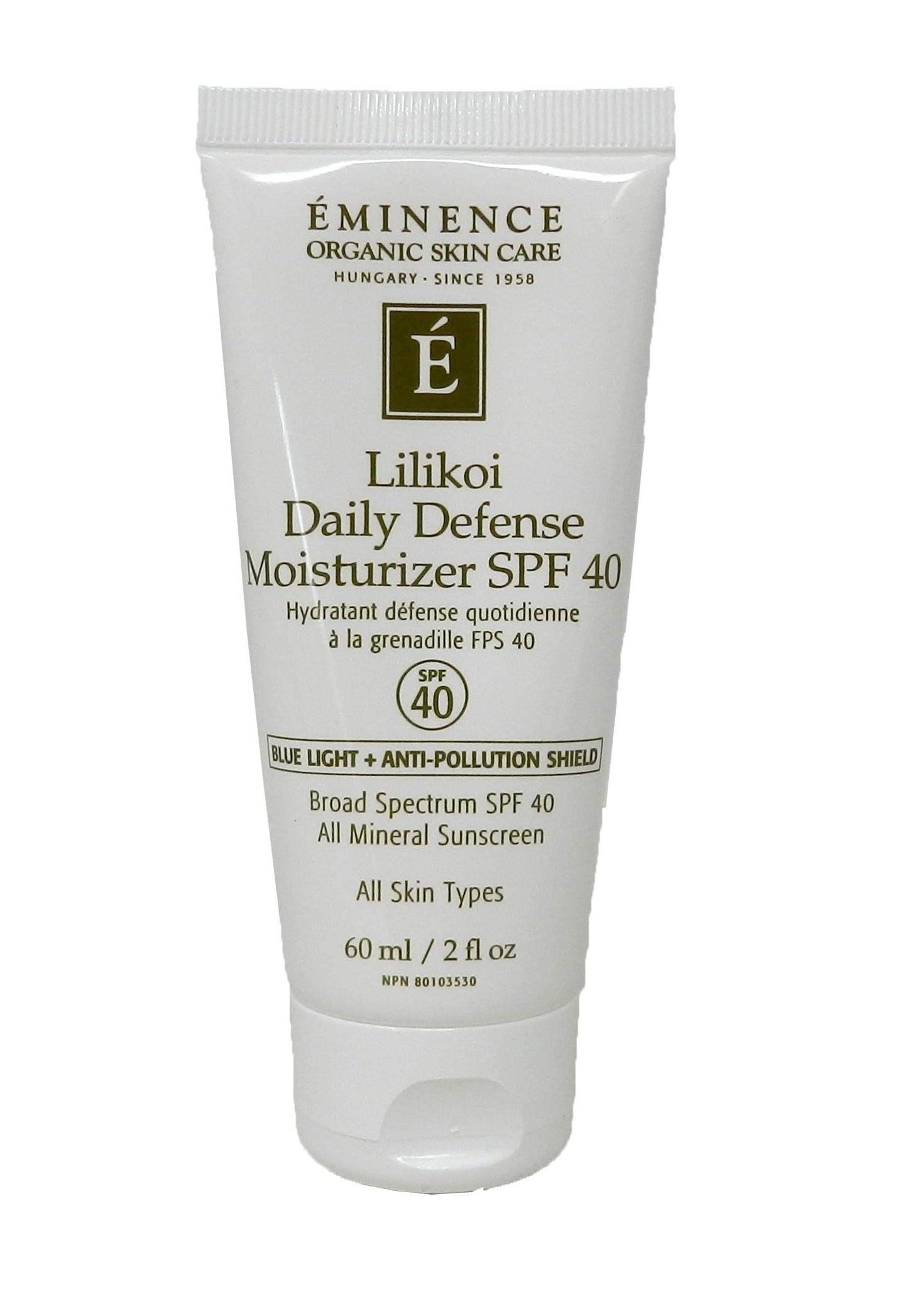 Eminence Lilikoi Daily Defense Moisturizer SPF 40, Vanilla, 2 Fl Oz Beauty & Personal Care Eminence