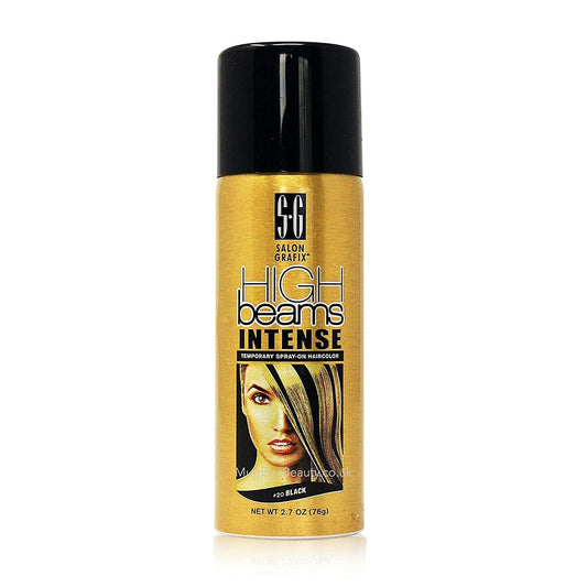 High Beams Intense Temporary Spray On Hair Color - #20 Black Aerosol 2.7 oz.-set 4 Beauty & Personal Care High Ridge