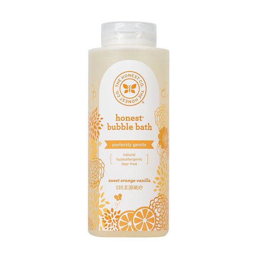 The Honest Company Perfectly Gentle Sweet Orange Vanilla Bubble Bath with Naturally Derived Botanicals, Orange Vanilla, 12 Fluid Ounce Beauty and Personal Care The Honest Company