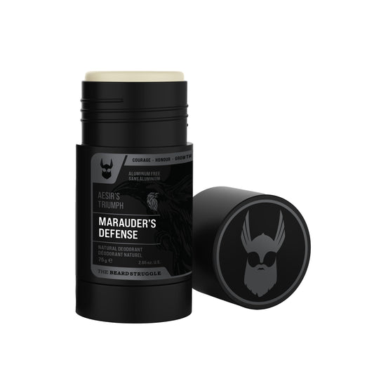 The Beard Struggle Marauder's Defense - Natural Charcoal Infused Deodorant Men, Aluminum Free - Platinum Collection, Aesir's Triumph - 2.65 oz Beauty and Personal Care The Beard Struggle