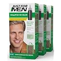 Just for Men Shampoo-In Hair Color, Dark Blond/Lightest Brown H-15, 1 application, (Pack of 3) Beauty & Personal Care Just for Men