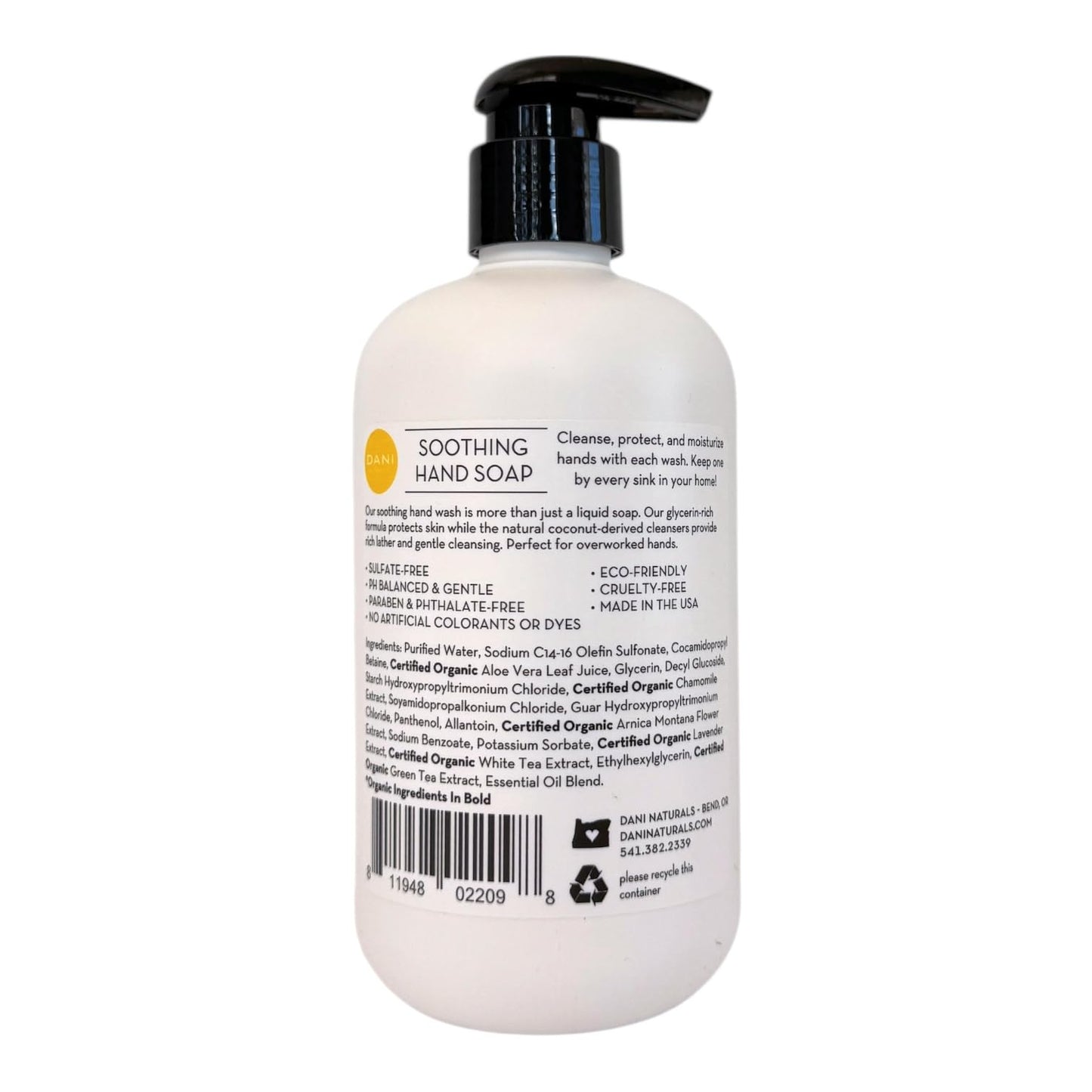 DANI Naturals Sandalwood Vanilla Hand Soap, 12 fl oz, Vegan, Non-Toxic, Made in USA Beauty & Personal Care DANI