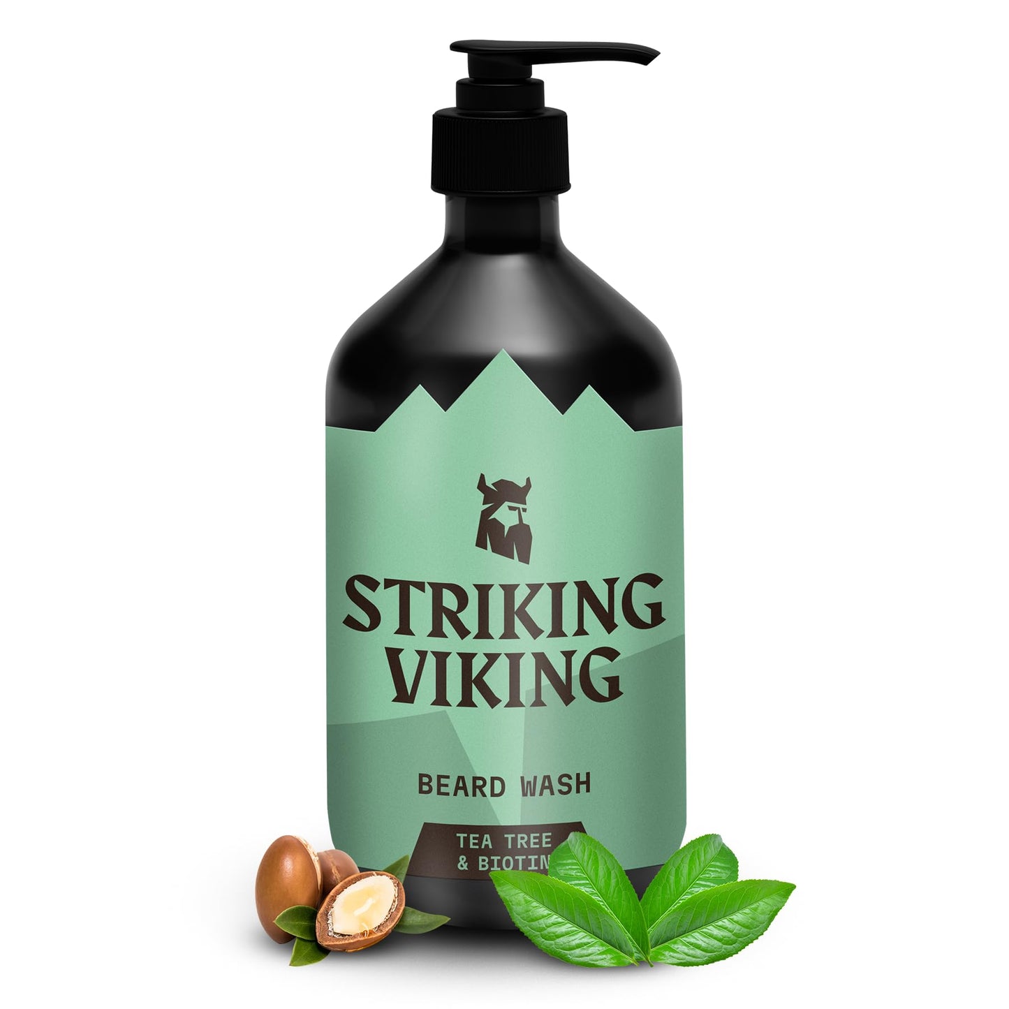 Striking Viking Beard Shampoo with Tea Tree, Biotin & Jojoba Oil - 17 oz Deep Cleansing, Paraben & Sulfate Free for All Beard Types Beauty & Personal Care Striking Viking