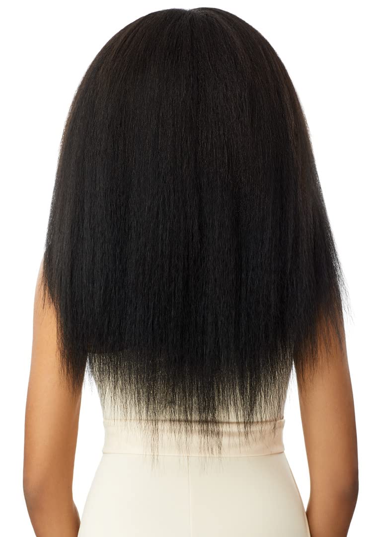 Outre Big Beautiful Hair Clip-In- 9PCS - Kinky Straight 18" (JET BLACK)