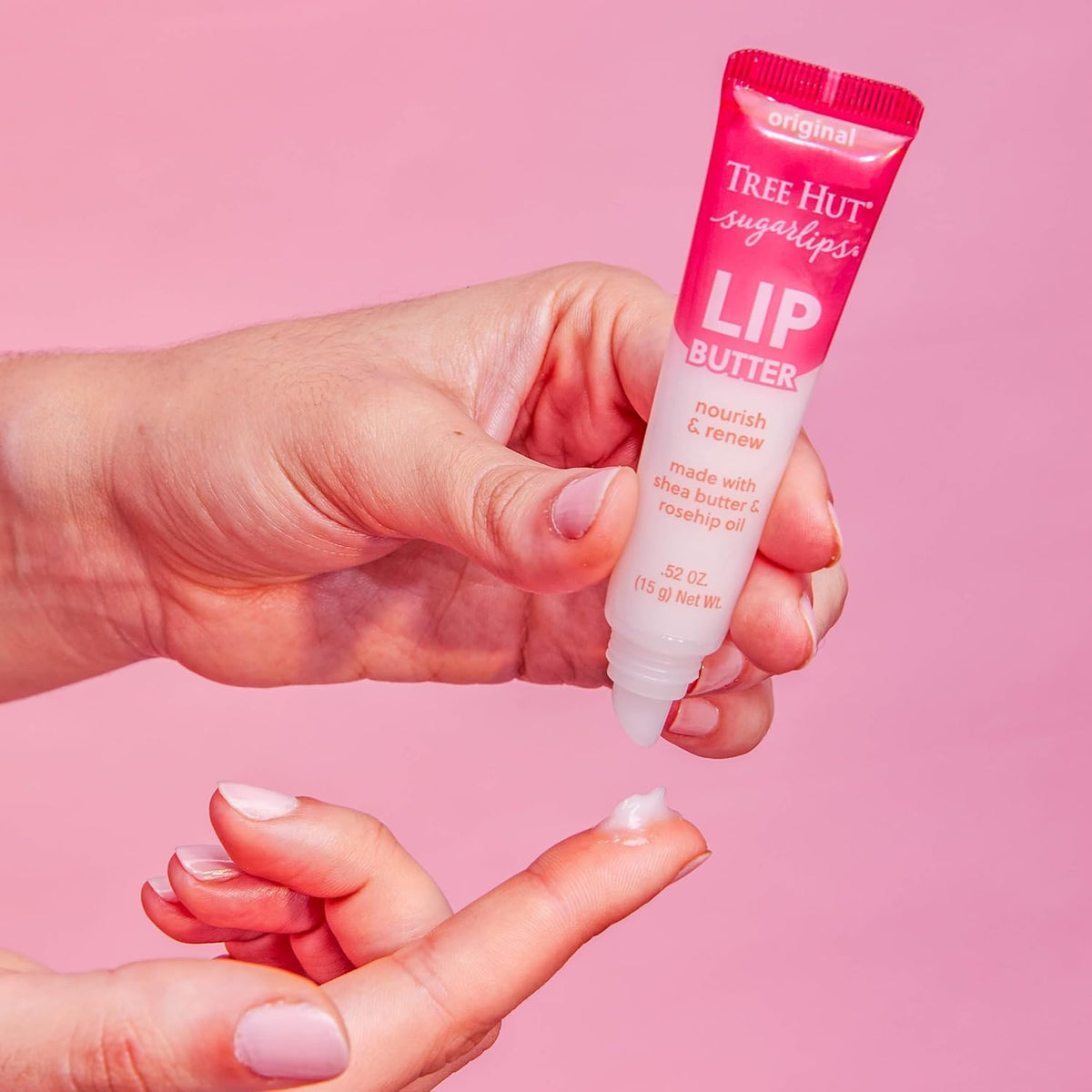 Tree Hut Original Sugarlips Lip Butter, Hydrating Lip Care to Lock in Moisture & Nourish Lips, Soft & Smooth Finish, 0.52 fl oz Beauty & Personal Care Tree Hut