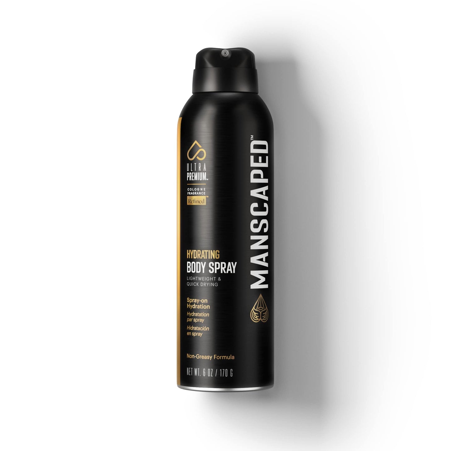 MANSCAPED® UltraPremium Hydrating Body Spray, Non-Greasy Quick Drying Spray-On Moisturizer Formula with Red Algae and Hyaluronic Acid Beauty & Personal Care MANSCAPED