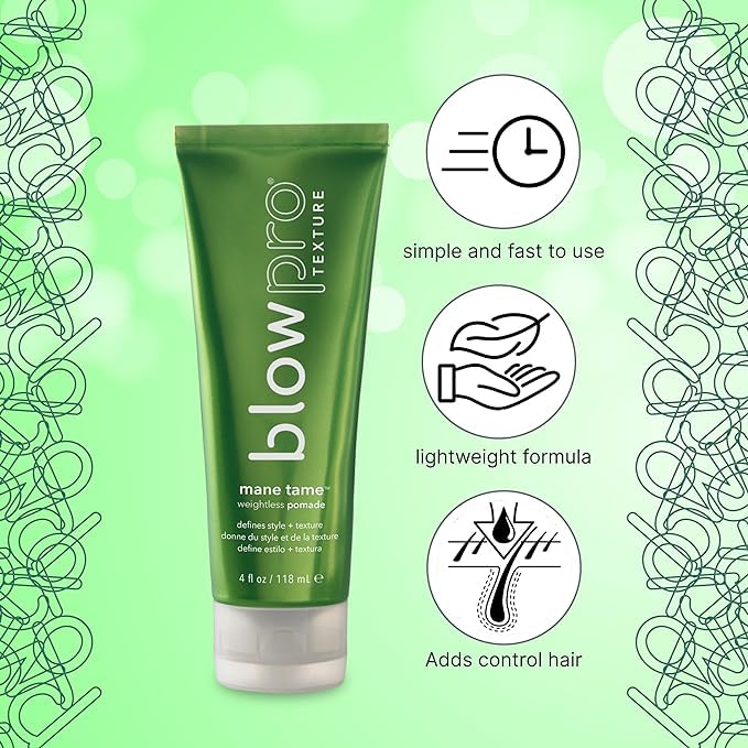 blowpro Weightless Soft Pomade, 4oz - Define, Manage, Maintain Style for Both Long and Short Hair - Infused with Protein, Silk & Soy - All Hair Types Beauty & Personal Care blowpro
