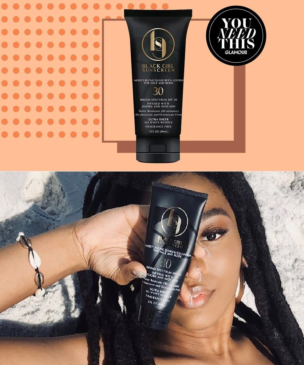Bissport BlackGirlSunscreen SPF 30 Sunscreen - Made by Women of Color for People of Color - 3 FL OZ Beauty & Personal Care Honbeanify Better Display Cases