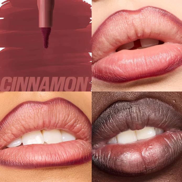 Huda Lip Contour Stain Lip Tint- Cinnamon (brick brown) .03 Fl Oz Beauty & Personal Care Huda