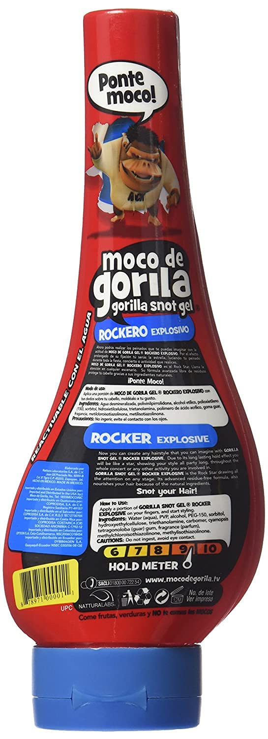 Moco De Gorila Gel Mega Hold 11.99 Ounce (Red) Rockero (355ml) (3 Pack) Beauty & Personal Care Moco de Gorila
