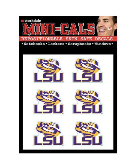 WinCraft 1493491214 LSU Tigers Face Cals Temporary Tattoos