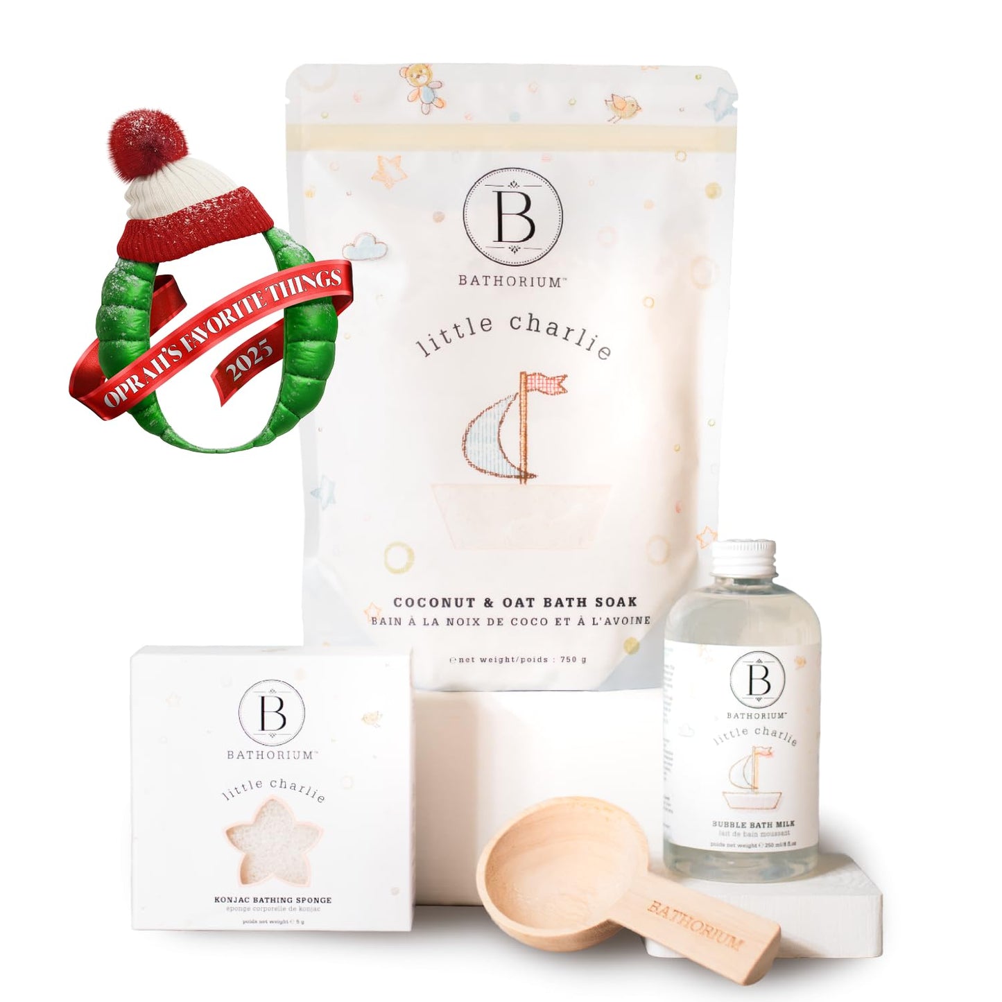 Bathorium Little Charlie Konjac Body Sponge, Gentle & Cleansing Sponge for Babies, Sensitive Skin, 100% Pure Konjac, Ideal for Daily Use, 1 Each Beauty and Personal Care Bathorium