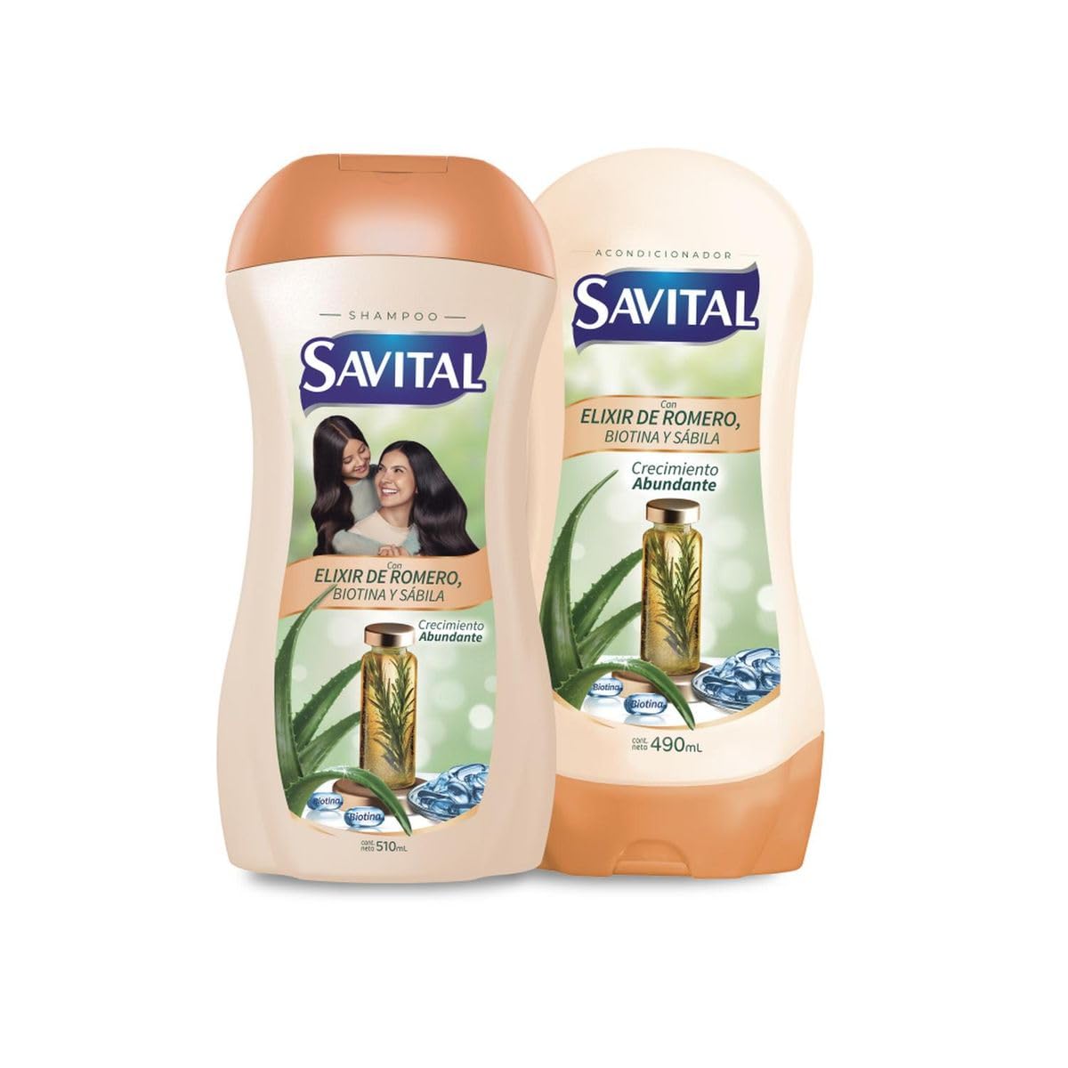 Yahve - Savital Shampoo and Conditioner Set - Rosemary Inspired Formula - Daily Hair Care - 510 mL & 490 mL (17.3 oz - 16.6 oz) Beauty & Personal Care Yahve