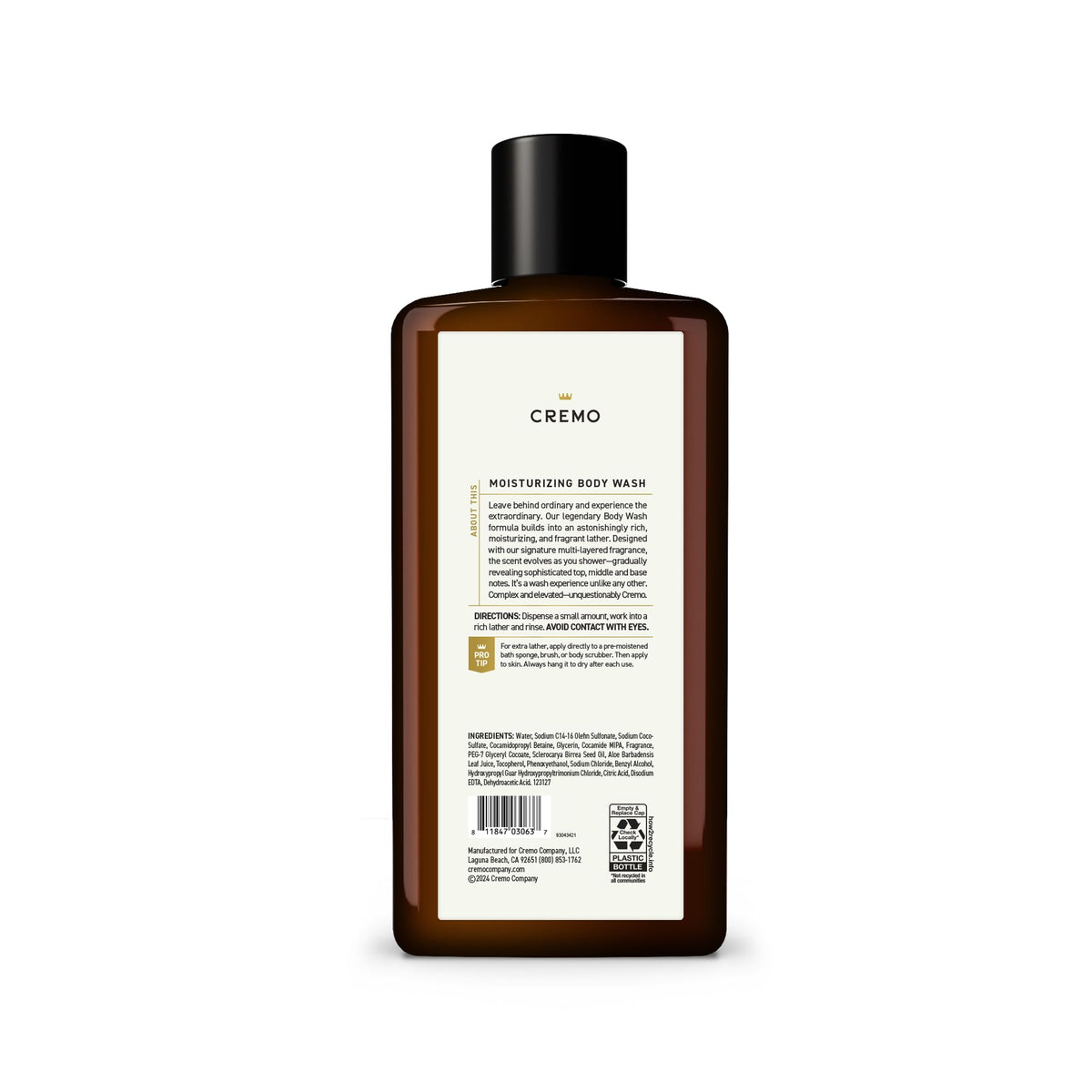 Cremo Body Wash for Men, Rich-Lathering Silver Water & Birch, 16 Fl Oz Beauty & Personal Care Cremo