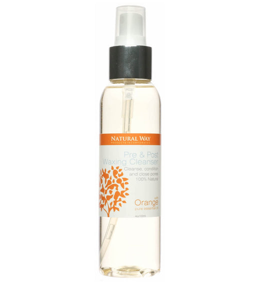 Natural Way Hard Wax: Face & Body Waxing - Orange Pre & Post Waxing Cleanser 4oz/120ml, For normal to dry skin Beauty and Personal Care Natural Way