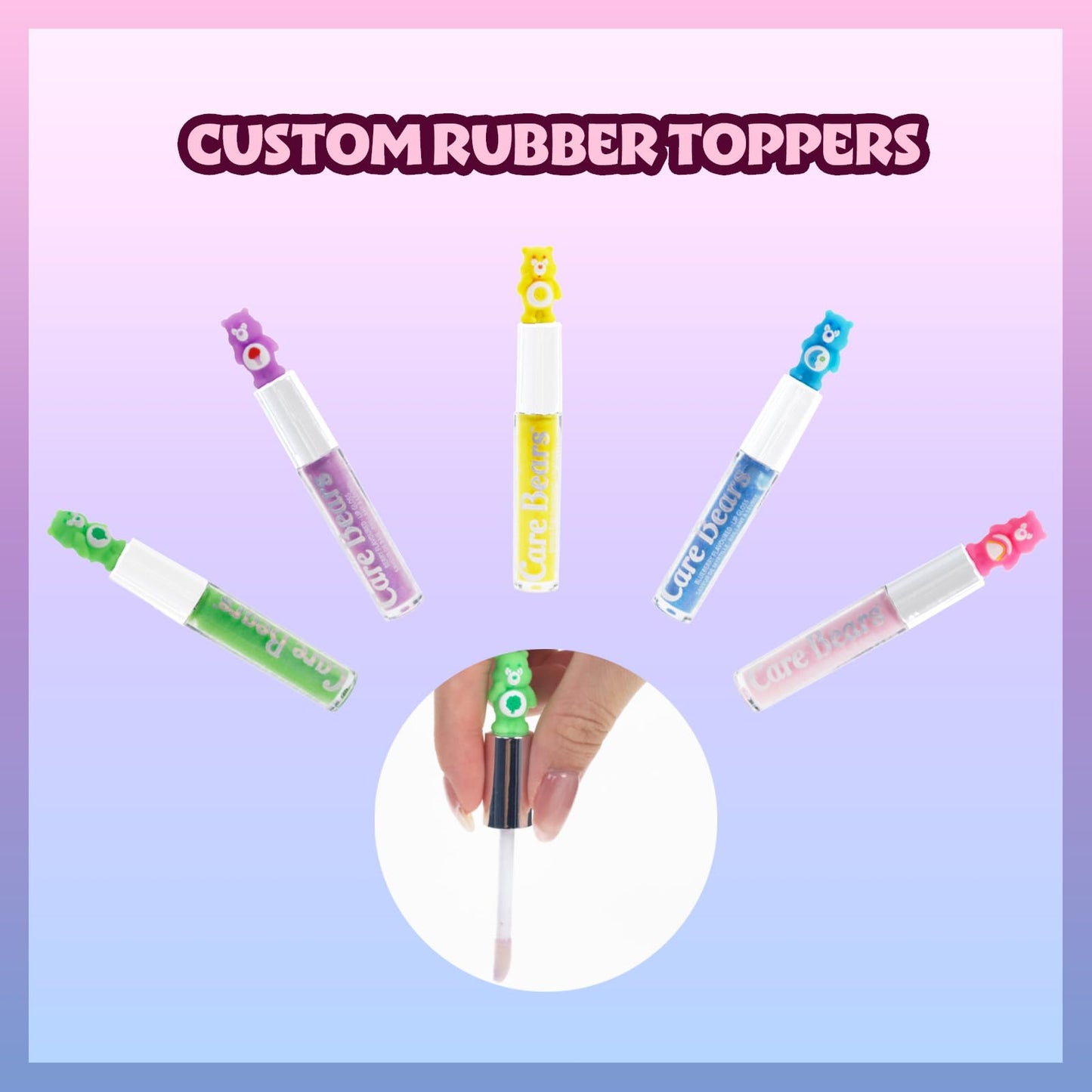 Care Bears 5 pcs Flavored Lip Gloss for Kids | Non-toxic & Vegan Makeup | Birthday Gifts for Ages 3 by Townley Girl Beauty & Personal Care Townley Girl