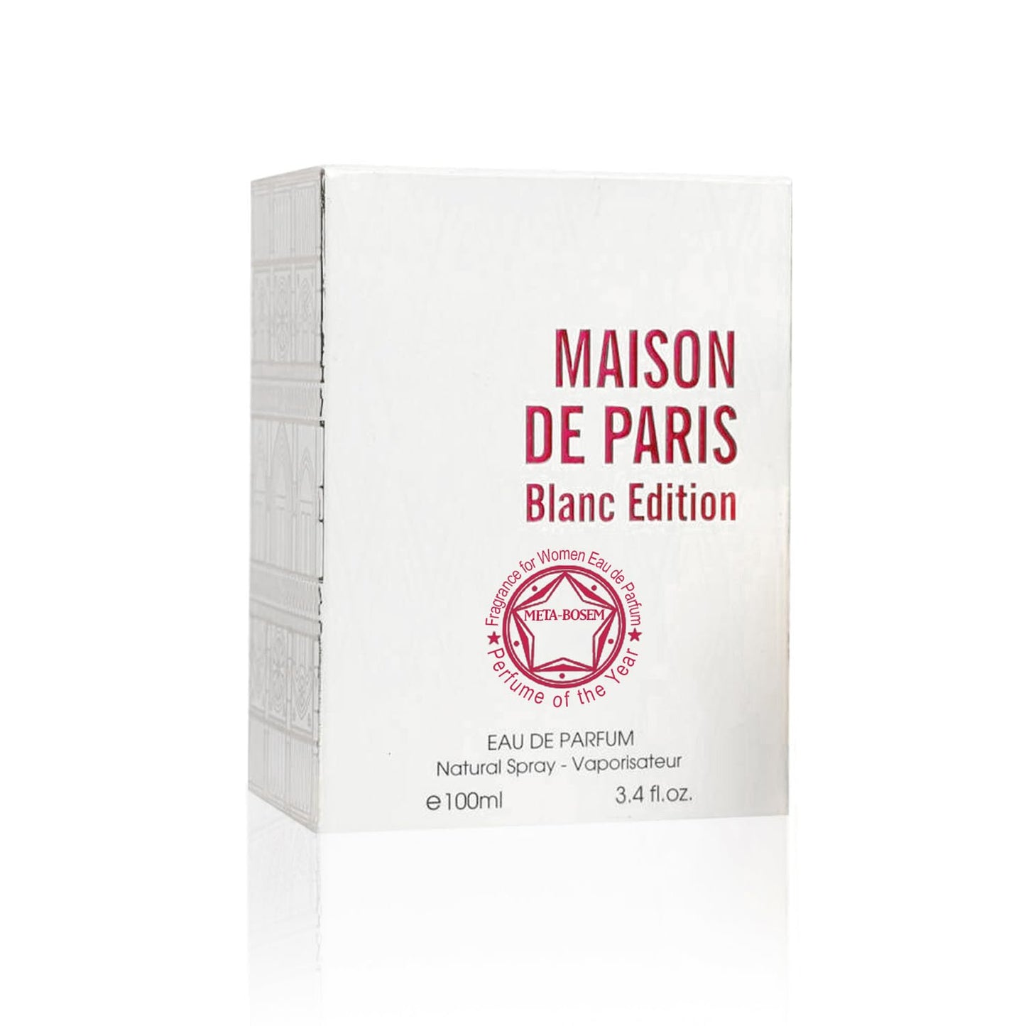 META-BOSEM Mason de Paris Blanc Edition, Women Perfume Eau de Parfum Natural Spray - Floral Oriental - Great Holiday Gift - for All Day Use - a Beauty & Personal Care META-BOSEM