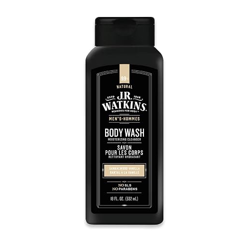 J R Watkins Men's Body Wash, Sandalwood Vanilla, 18 fl oz (532 ml) Beauty & Personal Care J.R. Watkins