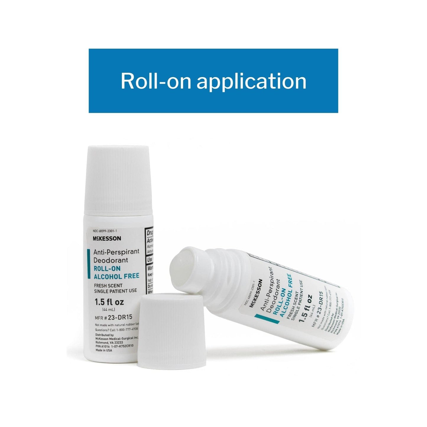 McKesson Antiperspirant Deodorant Roll-On Stick [Pack of 1] Mini Travel Size, Alcohol-Free, Fresh Scent, 1.5 fl oz Beauty and Personal Care Medi-Pak