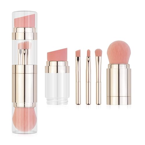 Liasun 5 In 1 Exquisite Multi-function Makeup Brushes Funny Combination Design - Blush Brush, Eyeshadow Brush, Angled Brow Brush,Blending Brush Beauty & Personal Care Liasun
