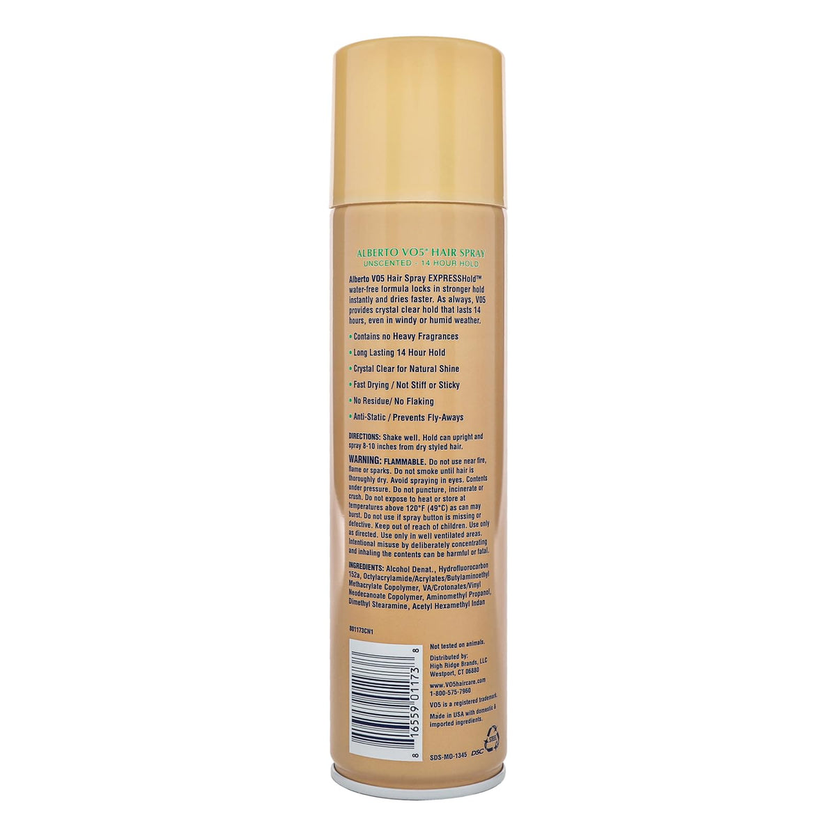 Alberto VO5 Crystal Clear Unscented Hair Spray - Volumizing Hair Spray for Styling - Frizz and Humidity Control - Clear Spray Formula - 8.5 oz Beauty & Personal Care Alberto VO5