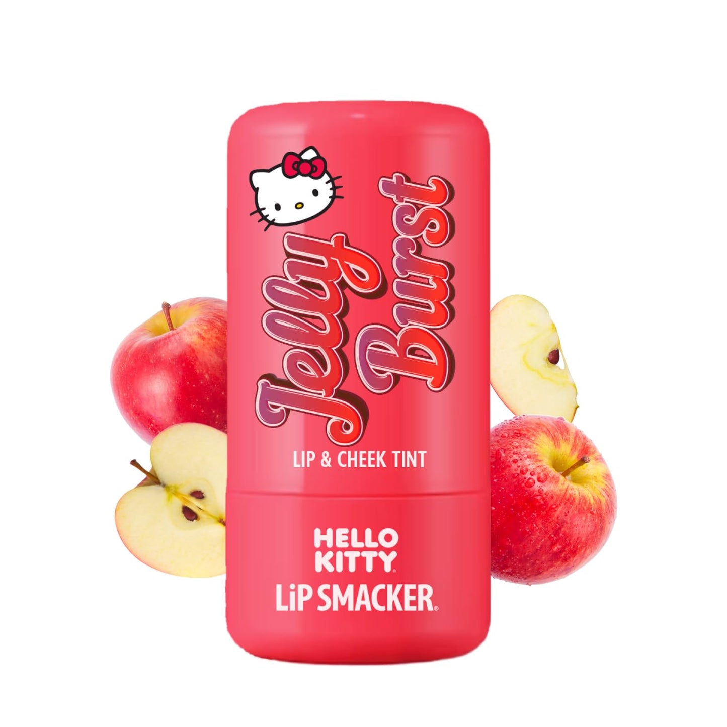 Lip Smacker Hello Kitty So Jelly Lip & Cheek Tint, Moisturizing Sheer & Buildable Color, Fun Bouncy Jelly Texture, Sweet Apple Flavor - Apple Beauty & Personal Care Lip Smacker