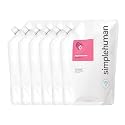 simplehuman Geranium Moisturizing Liquid Hand Soap Refill Pouch, 34 Fl. Oz, Pack of 6 Beauty & Personal Care simplehuman