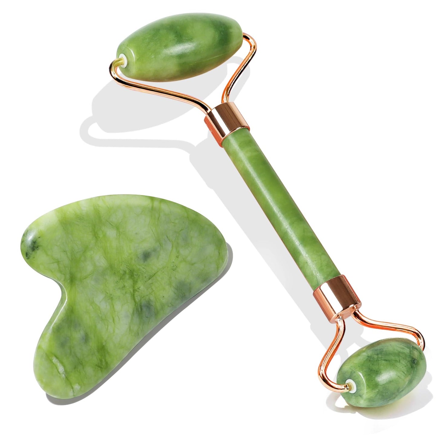 BAIMEI IcyMe Jade Face Roller & Gua Sha, Facial Beauty Skin Care Tools, Self Care Gift for Men Women, Massager for Face, Eyes, Neck, Relieve Fine Beauty & Personal Care BAIMEI