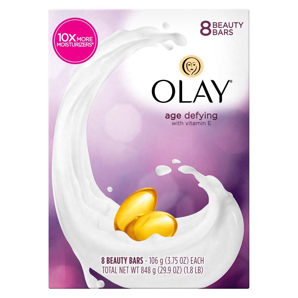 Olay Age Defying Beauty Bars 1 Pack of 8 Bars Beauty & Personal Care Olay