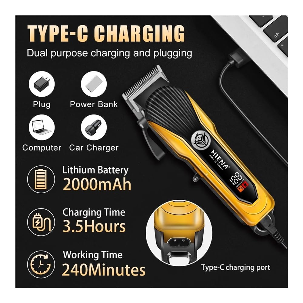 EWKYLSEM Razors Hair Cutting Machine,Professional Barber Machines 2set,USB Charging,knob Adjustment Easy to use,Help You Design Gift Choices(Blue 2 Beauty and Personal Care EWKYLSEM
