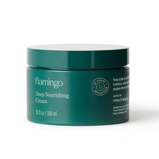 Flamingo Deep Nourishing Cream for Women - 24 Hour Moisturizing Body Cream for Dry Skin - 10 fl oz Beauty & Personal Care Flamingo