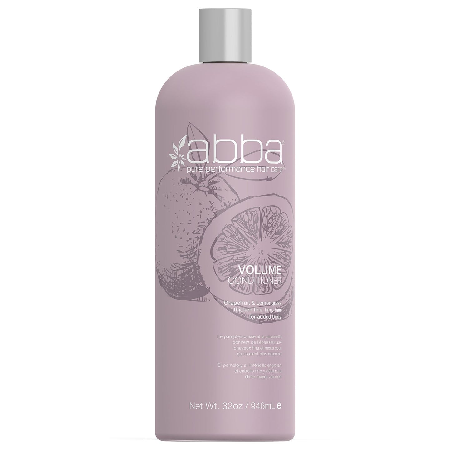 ABBA Volumizing Conditioner, GrapeFruit & LemonGrass, 32 Fl Oz Beauty & Personal Care ABBA