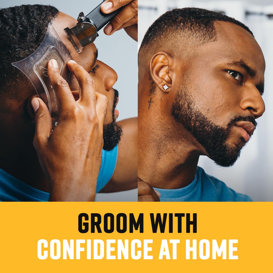 The Cut Buddy Original Shaping Tool, Clear Beard and Hairline Template with Bonus Tracer Pencil, As Seen on Shark Tank Beauty and Personal Care The Cut Buddy