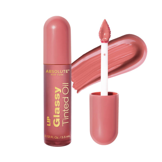 Absolute New York Dewy Water Lip and Cheek Tint, Glassy Tinted Lip Oil, with Vitamin E, Squalane and Jojoba Seed Oil (MLTN03 Strawberry Mousse) Beauty & Personal Care Absolute New York