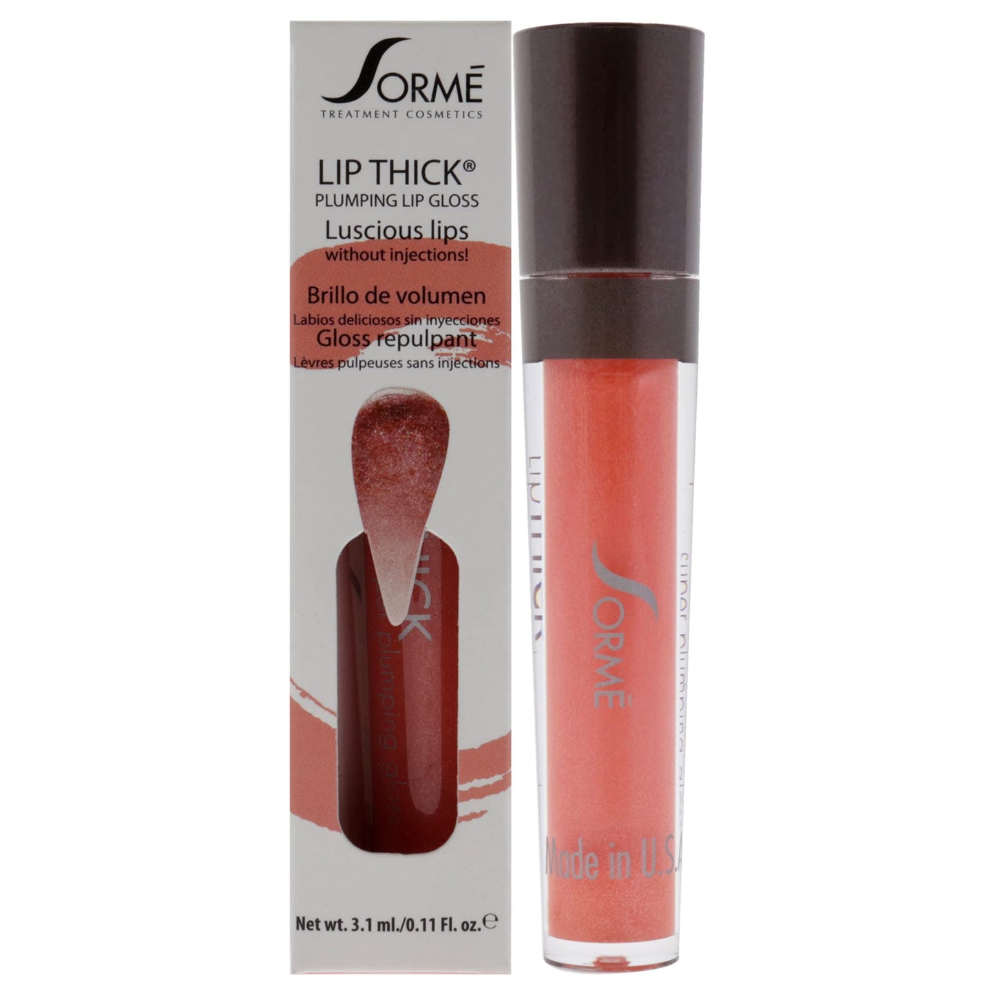 SORME Treatment Cosmetics Lipthick Lipgloss | Lip plumping Gloss for Shiny and Fuller Looking Lips (Blinki) Beauty & Personal Care SORMÉ