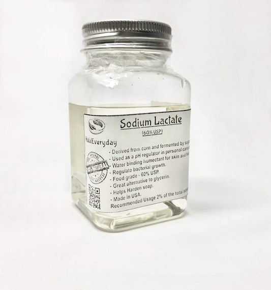 Sodium Lactate - for Broad Spectrum preservatives - Used in Cosmetics. Used as pH Regulator- Helps Reduce The Moisture Loss - 4 oz Beauty & Personal Care SAAQIN