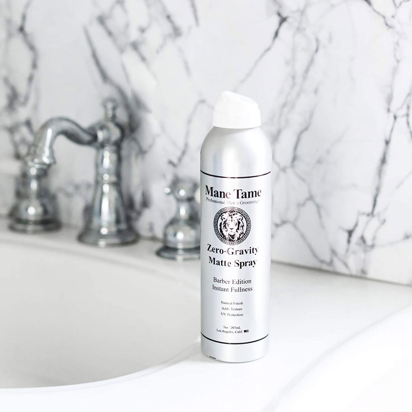 MANE TAME Zero-Gravity 7oz Matte Finish Spray - Adds Instant Fullness, Volume, Texture, and UV Protection for Thicker, Styled Hair Beauty & Personal Care Mane Tame Professional Men's Grooming