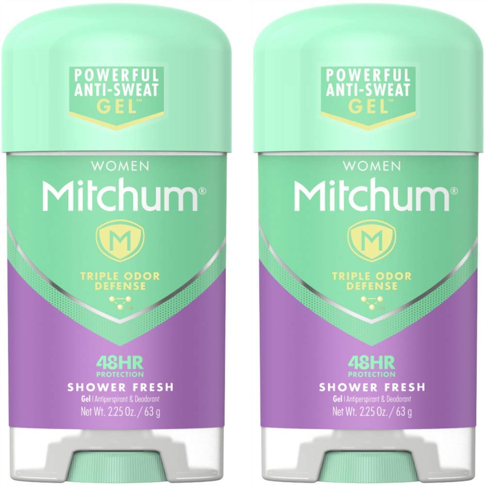 Mitchum for Women Clear Gel Antiperspirant & Deodorant-Shower Fresh-2.25 oz, 2 pk Beauty and Personal Care Mitchum