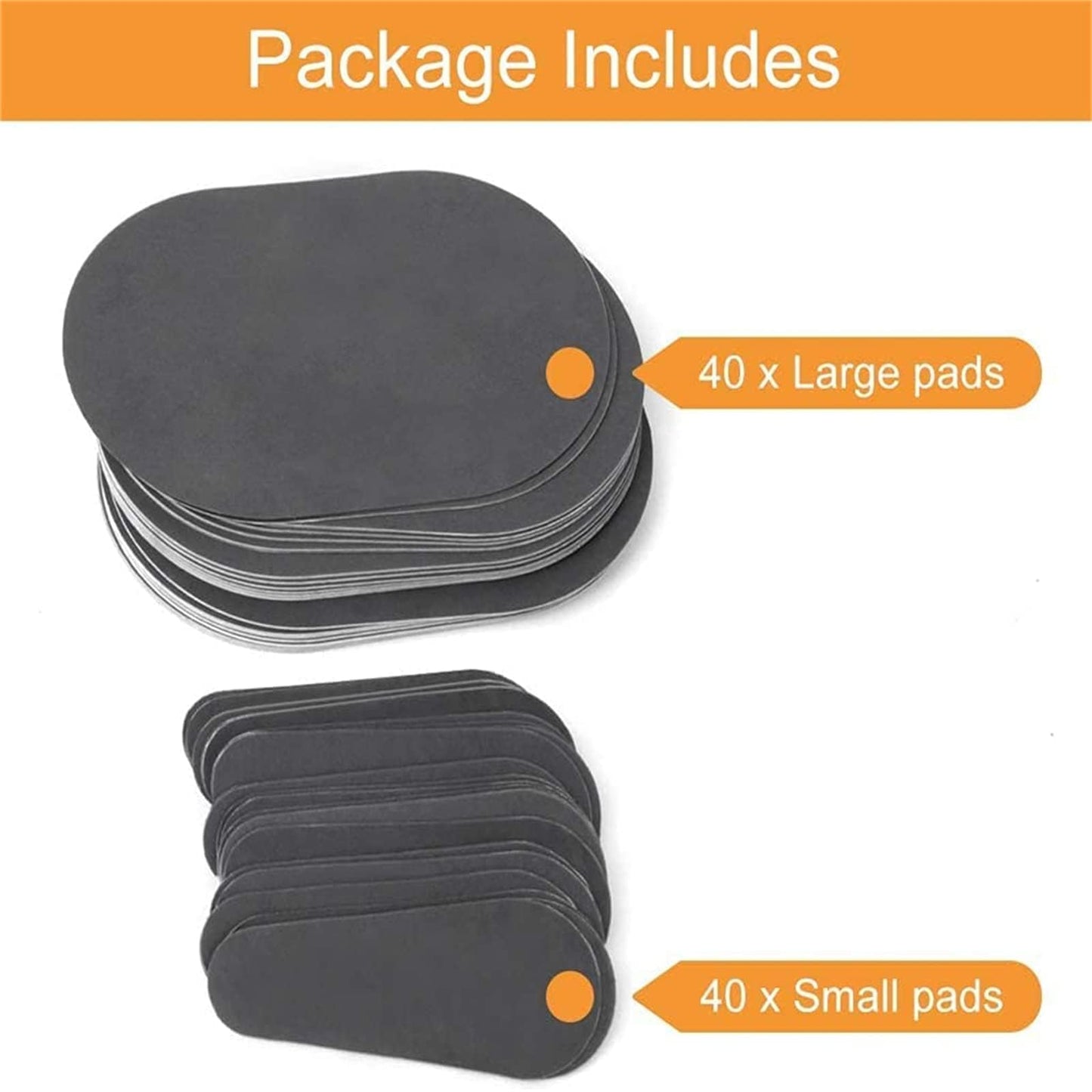 Set 80pcs Hair Removal Exfoliating Pads Smooth Legs Skin Arm Face Hair Remover Away Beauty & Personal Care Tiuimk
