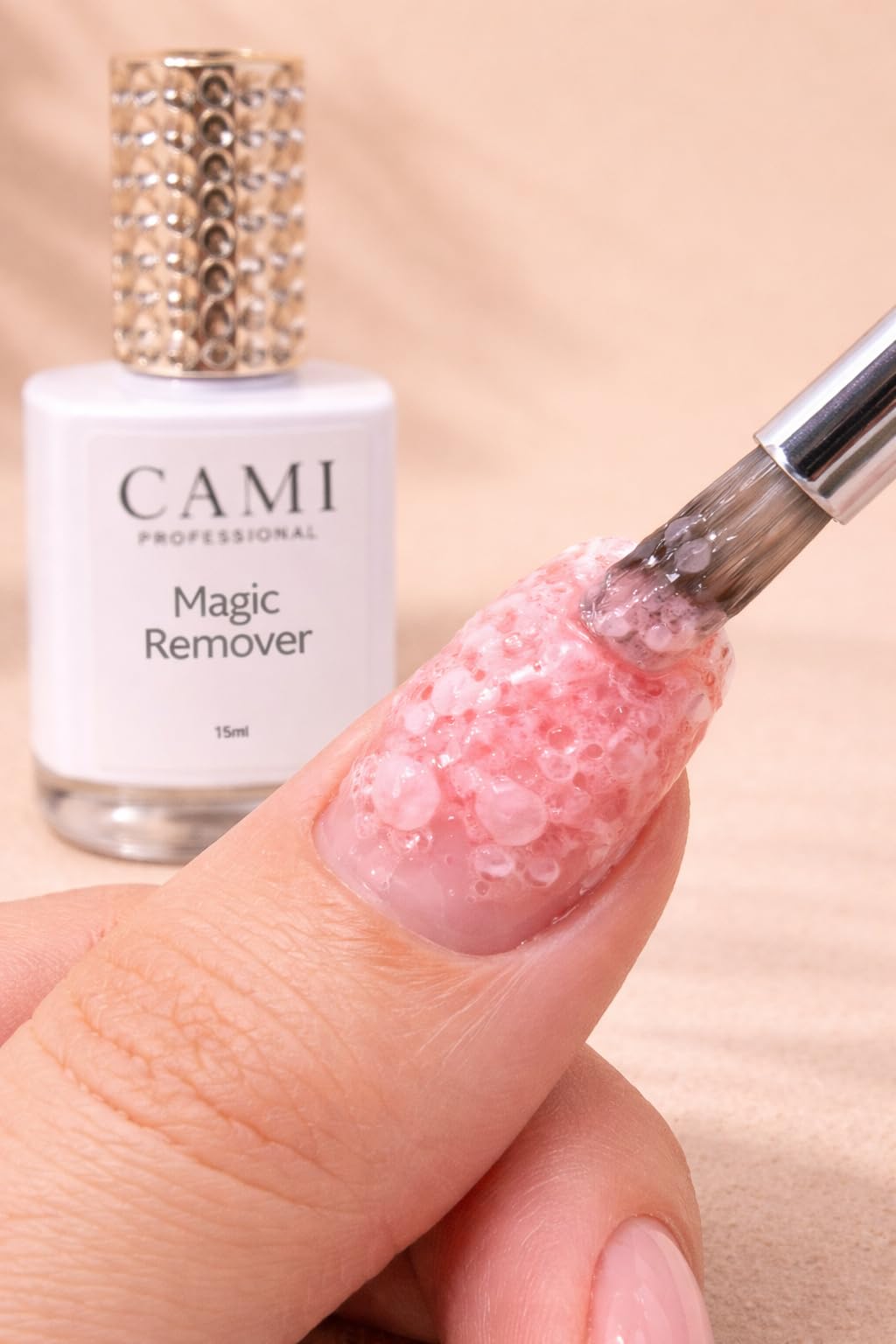 CAMI Magic Remover 15ml - Fast Acting Formula, Removes Gel, Acrylic & Builder, Professional Nail Remover