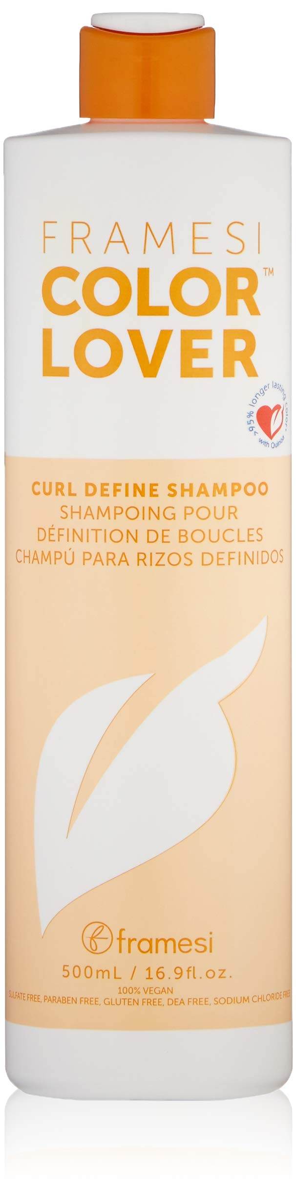 FRAMESI Color Lover Curl Define Shampoo, 16.9 fl oz, Shampoo for Curly Hair with Quinoa and Aloe Vera, Color Treated Hair Beauty & Personal Care FRAMESI