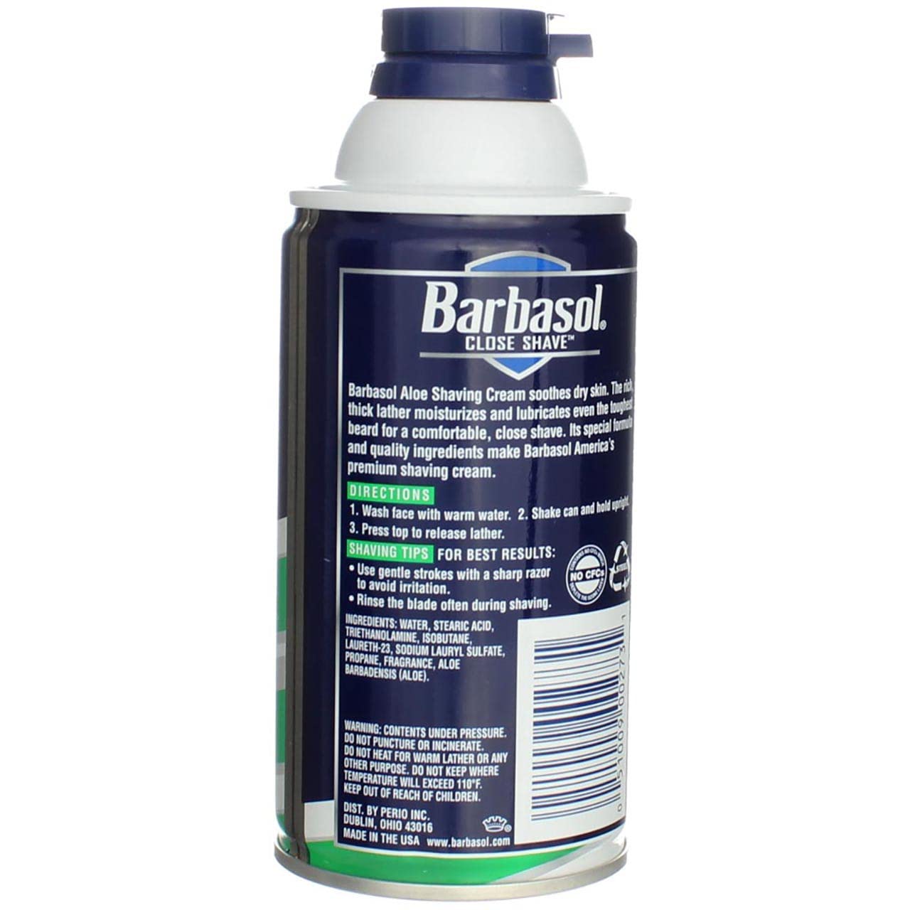 Barbasol Soothing Aloe Thick & Rich Shaving Cream 10 Oz (Pack of 12) Beauty and Personal Care Barbasol
