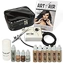 Art of Air Professional Airbrush Cosmetic Makeup System/Fair to Medium Shades 6pc Foundation Set with Blush, Bronzer, Shimmer and Primer Makeup Beauty & Personal Care Art of Air