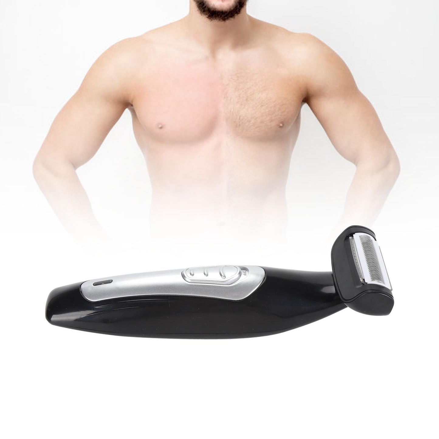 , Showerproof Body & Manscaping Trimmer for Men, Multifunctional Electric Back Hair with Detachable Handle & Charging Base for Wet and Dry Use Beauty and Personal Care Fabater