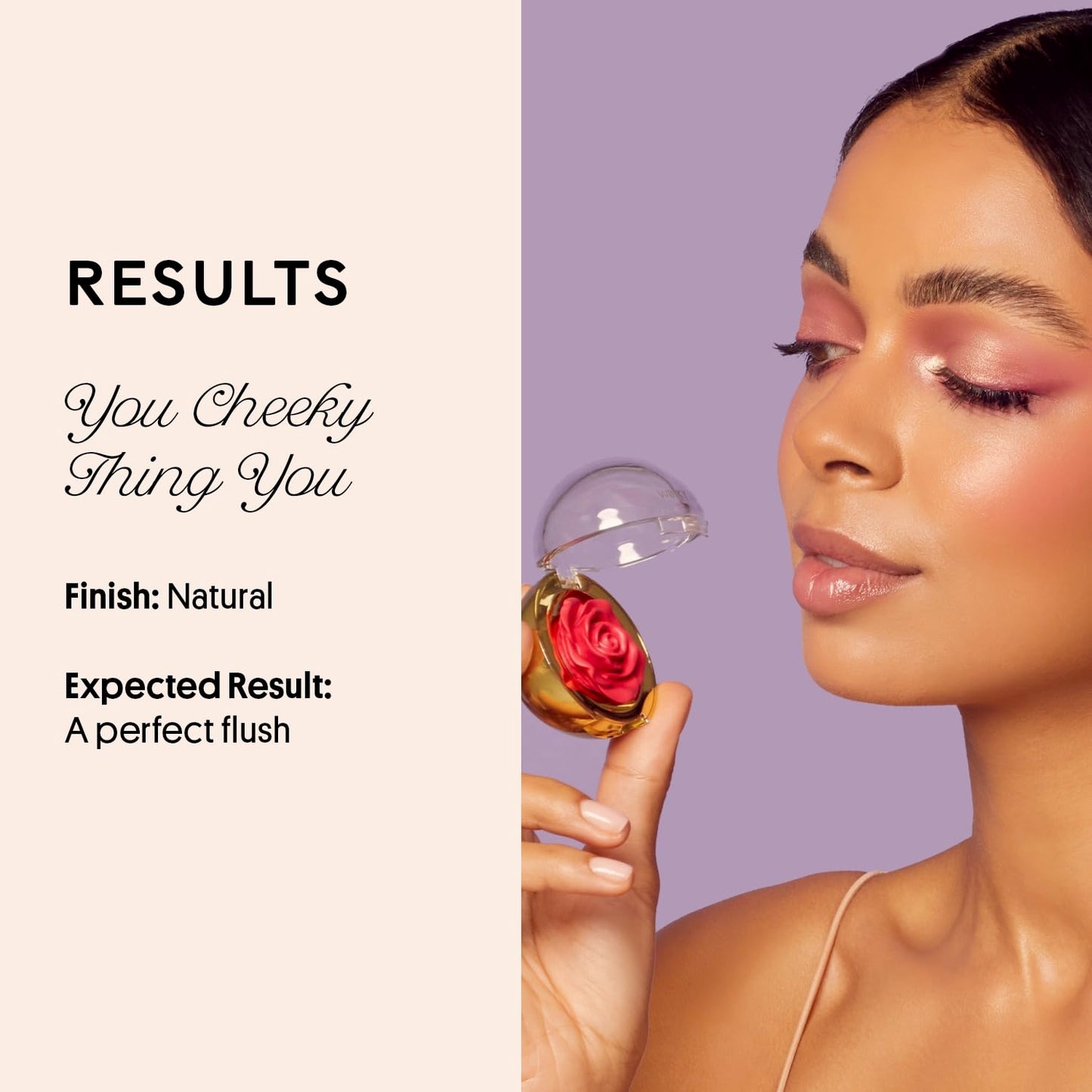 Winky Lux Cheeky Rose Cream Blush - High Pigment, Weightless Color for Cheeks, Effortlessly Blendable Makeup with Vitamin E, Warm Toned Rose, Crown Beauty & Personal Care Winky Lux