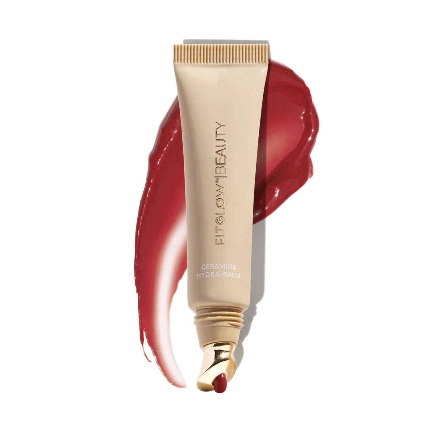 Fitglow Beauty Ceramide Hydra-Balm Lip Gloss - Hydrating Lip Serum with Peptides & Glutathione - Plumping & Anti-Aging Lip Skincare - Dry & Chapped Beauty and Personal Care FITGLOW