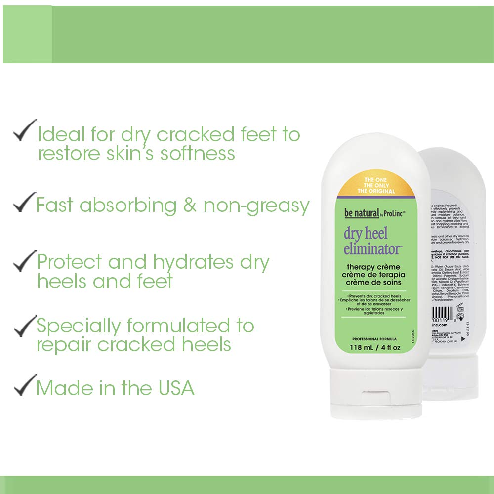 ProLinc Dry Heel Eliminator | Protect And Hydrate Dry Heels And Feet | Fast Absorbing And Non Greasy | Made In The USA | 4 Fl. Oz. Beauty & Personal Care ProLinc