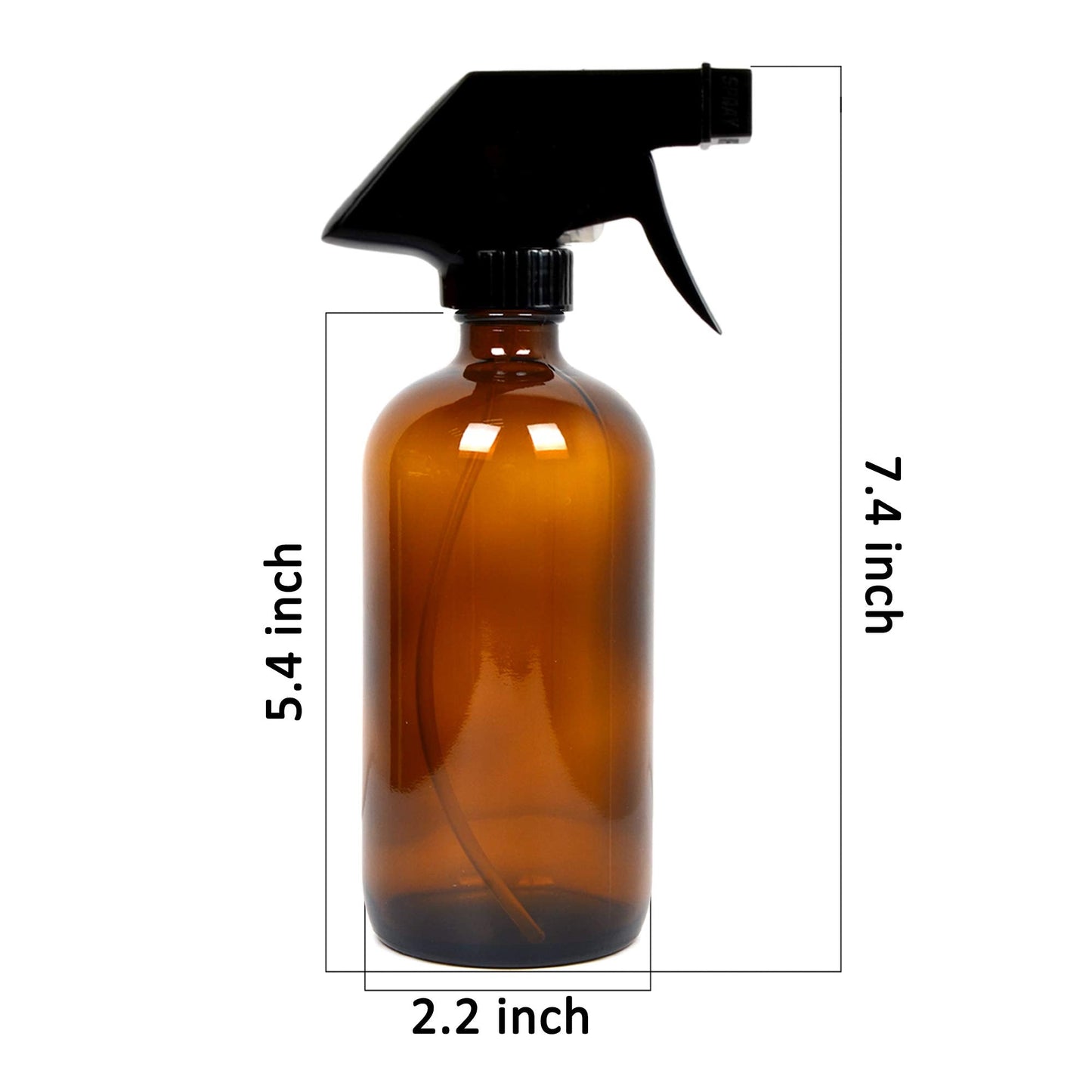 Youngever 5 Pack Empty Amber Glass Spray Bottles, 8 Ounce Refillable Container for Essential Oils, Cleaning Products, or Aromatherapy, Trigger Sprayer Beauty & Personal Care Youngever